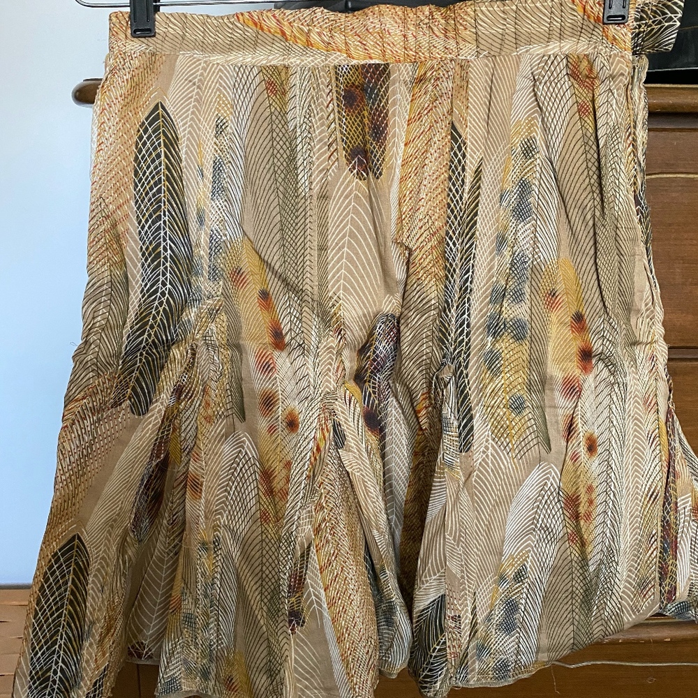 Feather Print Skirt from Anthropology